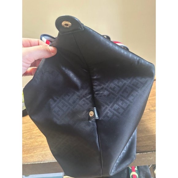 Tommy Hilfiger Weekender Tote Bag Black w/ Compartments and Handles - Picture 7 of 16